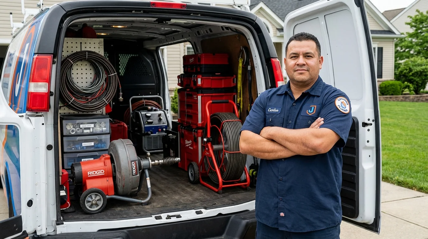Professional drain cleaning equipment and Johns Plumbing LLC plumber in Las Vegas