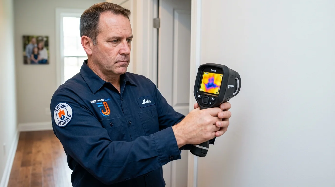 Thermal imaging leak detection by Johns Plumbing LLC in Las Vegas